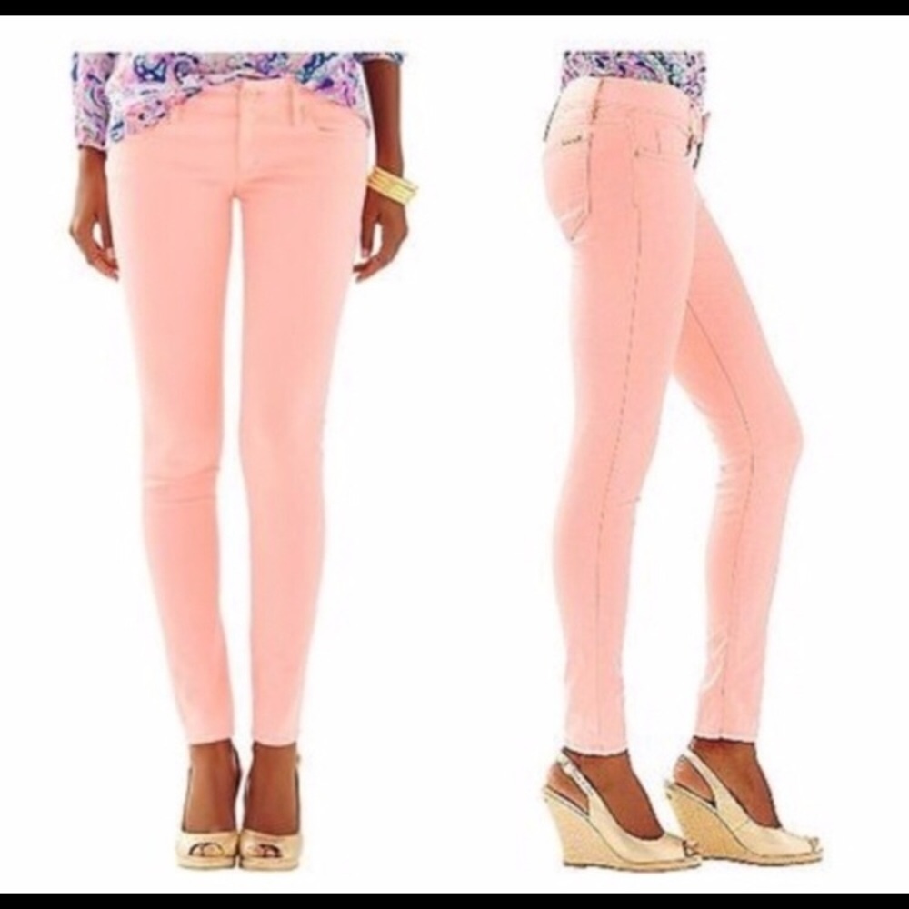 Lilly Pulitzer Cheeky Melon Worth Sateen Skinny-2